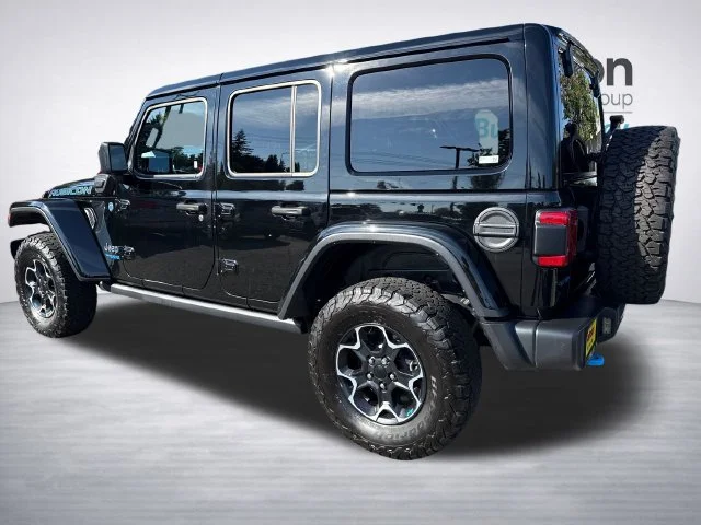 Used 2022 Black Clearcoat Jeep Unlimited Rubicon 4xe image 5
