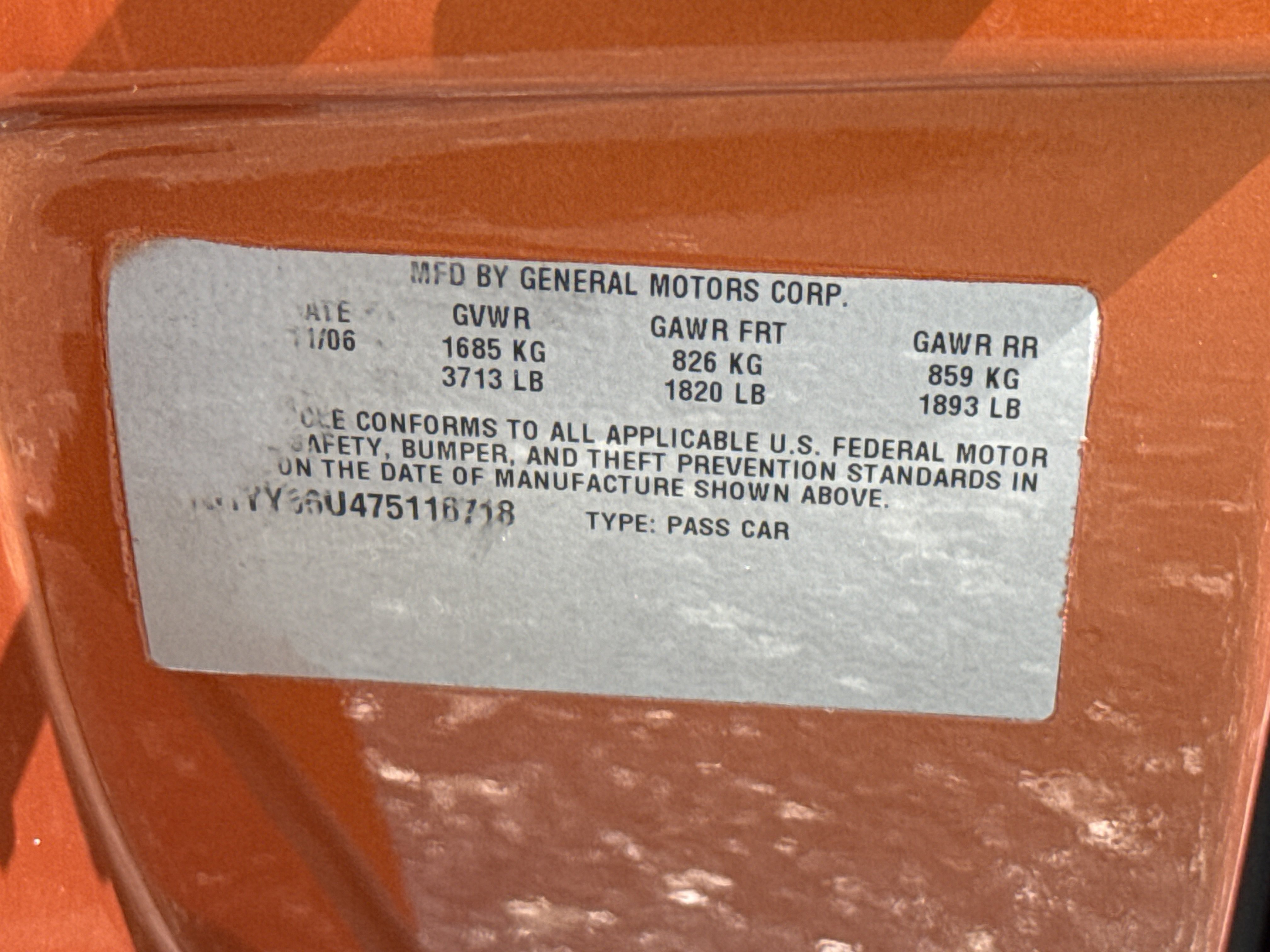 Used 2007 Atomic Orange Metallic Chevrolet Base image 44