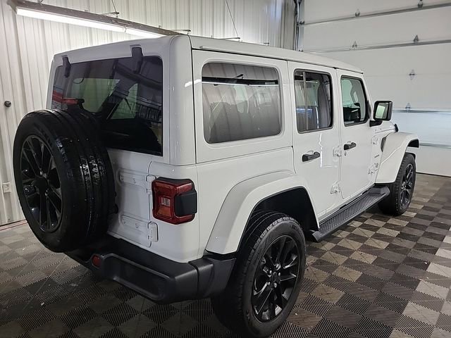 Used 2024 Bright White Clearcoat Jeep Sahara image 6