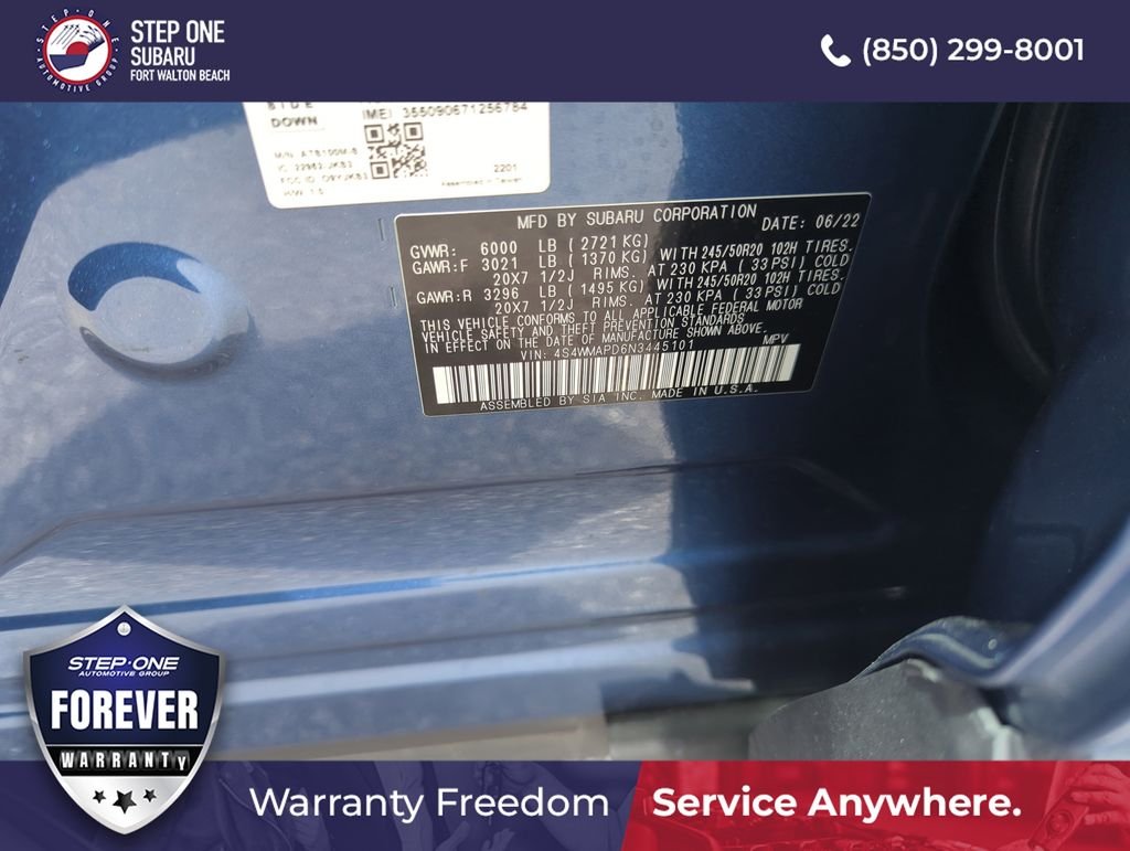 Used 2022 Blue Subaru Limited image 43