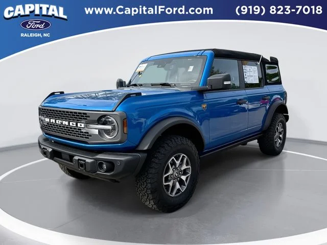 Used 2025 Blue Ford Badlands image 1
