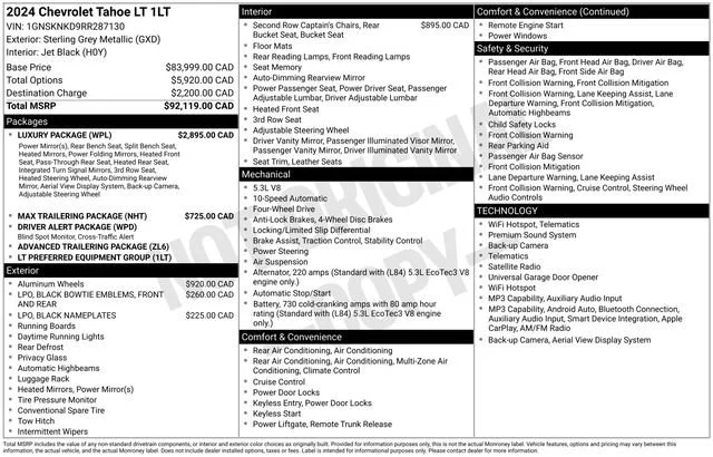 Used 2024 Sterling Gray Metallic Chevrolet LT image 1