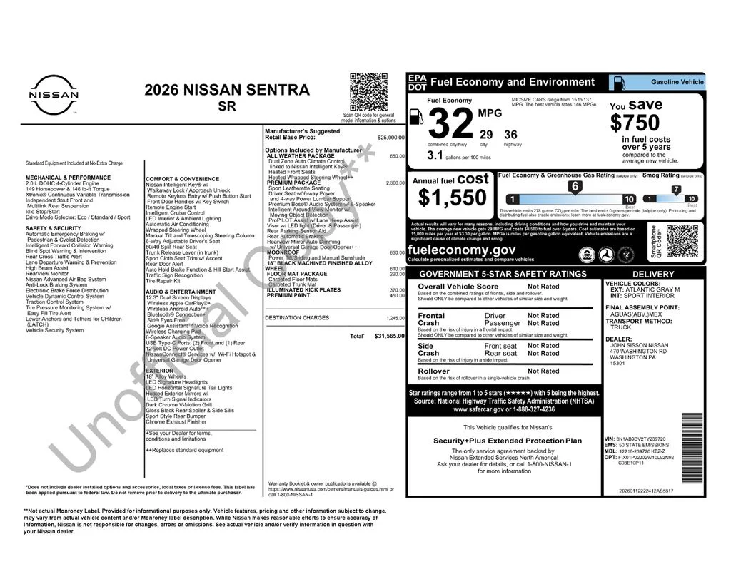 New 2026 Gray Nissan SR image 6