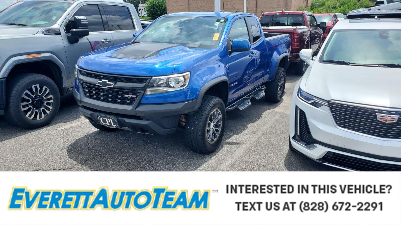 Used 2020 KINETIC BLUE METALLIC Chevrolet 4WD ZR2 image 1