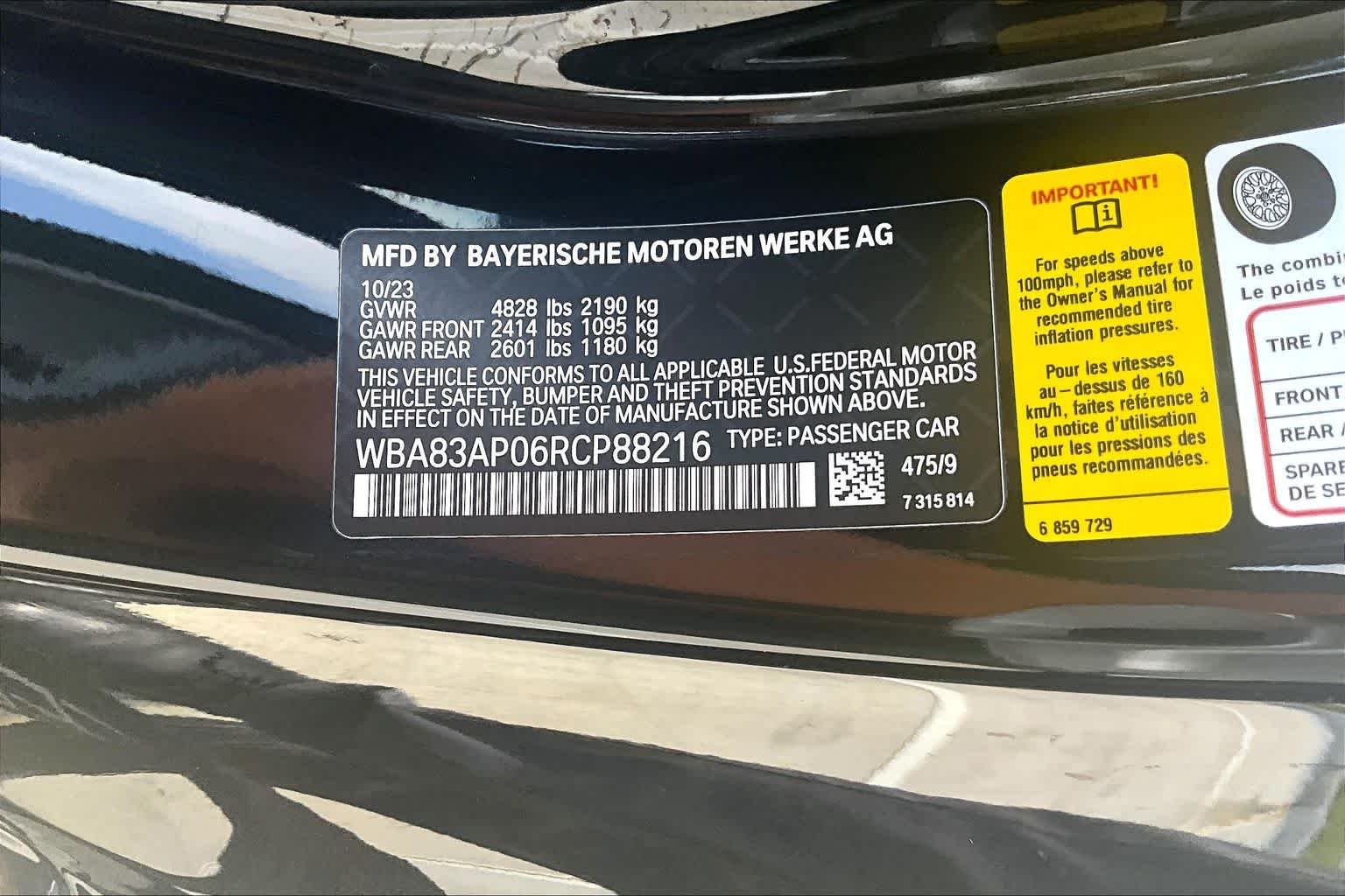 Used 2024 Black Sapphire Metallic BMW M440i image 30