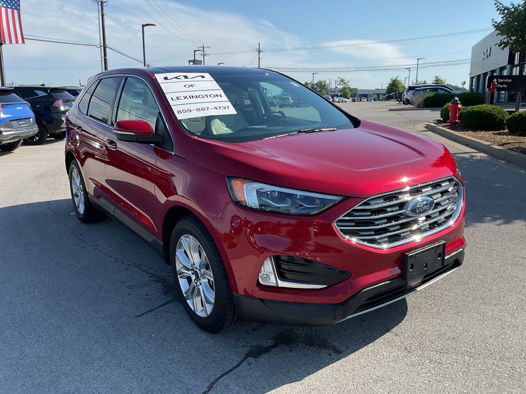 Used 2020 Rapid Red Metallic Tinted Clearcoat Ford Titanium image 2
