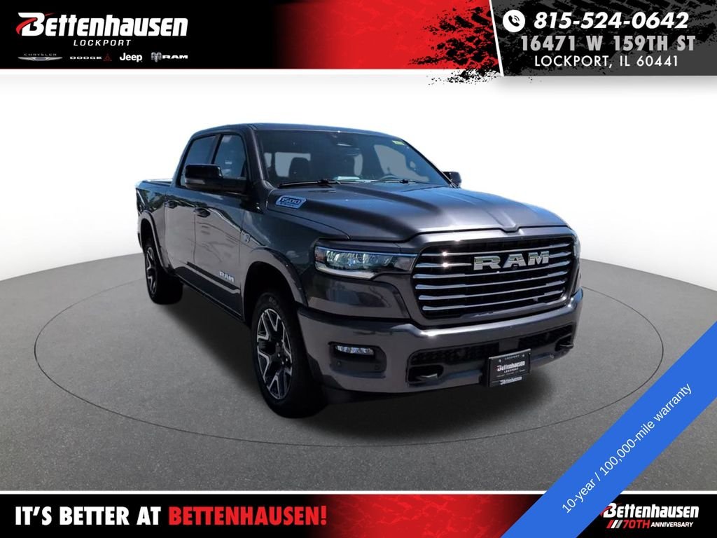 New 2026 Granite Crystal Metallic Clear-Coat Exterior Paint RAM LARAMIE image 3