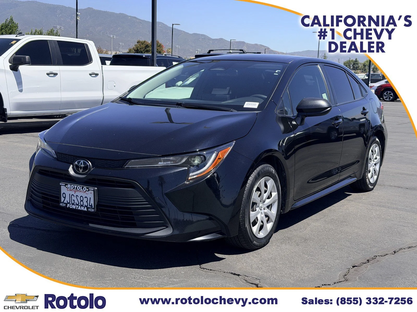 Used 2024 MIDNIGHT BLACK ME Toyota LE image 3