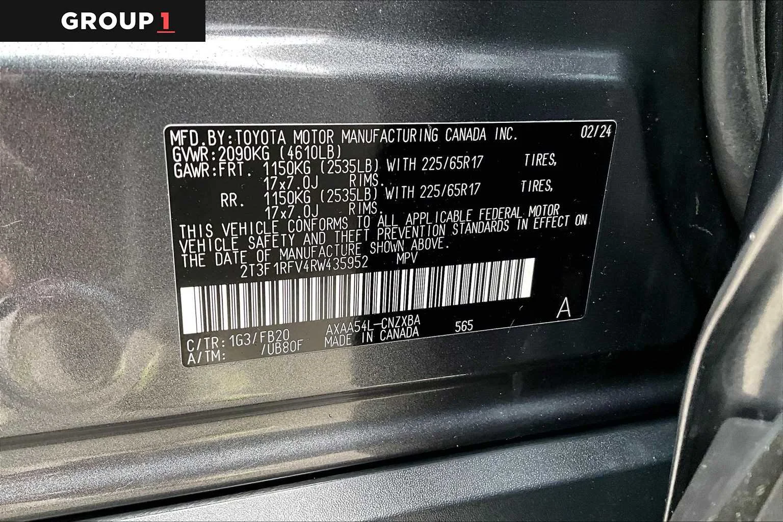 Certified Used 2024 Magnetic Gray Metallic Toyota LE image 37
