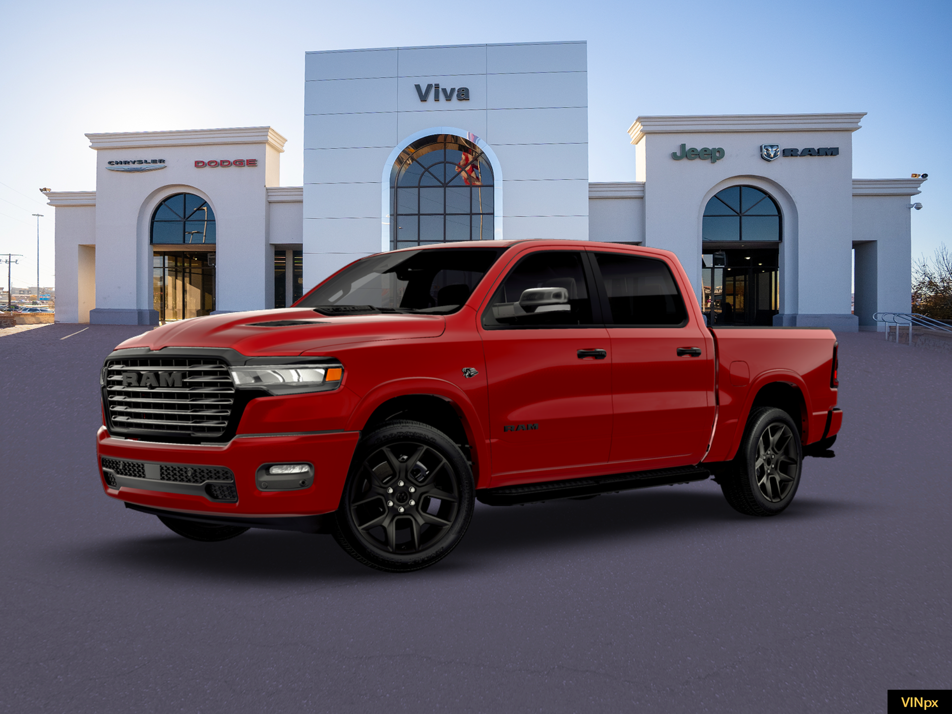 New 2026 Molten Red Pearl-Coat Exterior Paint RAM LARAMIE image 14