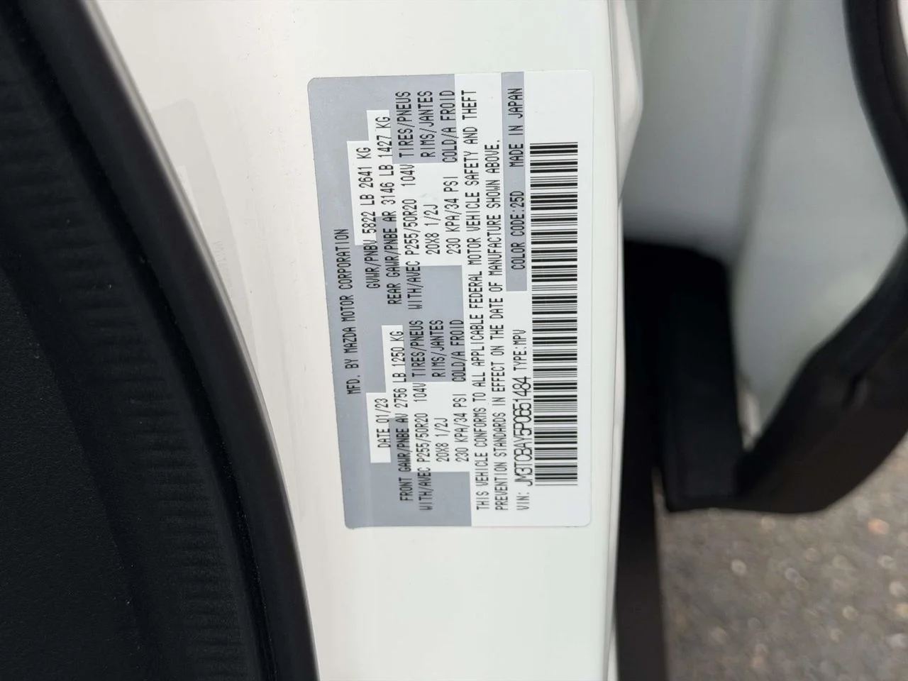 Certified Used 2023 Snowflake White Pearl Mica Mazda Touring Plus image 30