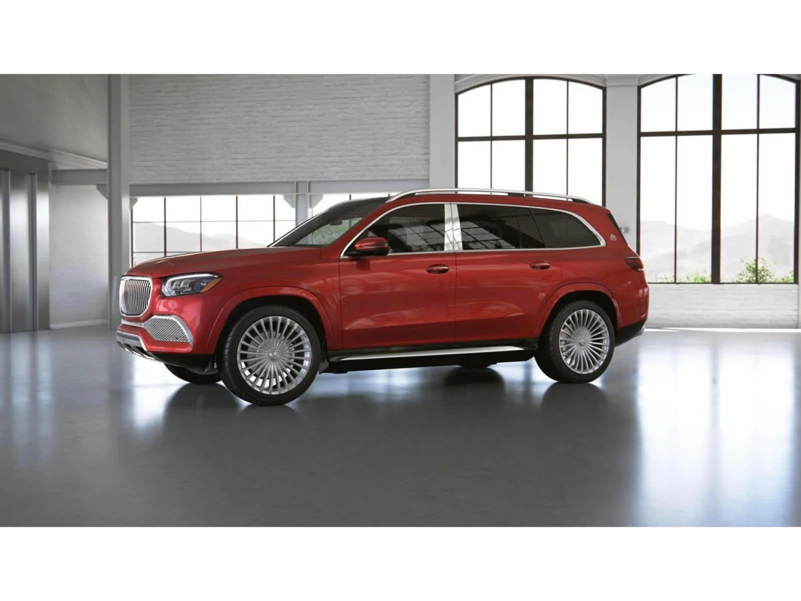 Used 2022 MANUFAKTUR Cardinal Red Metallic Mercedes-Benz Maybach GLS 600 image 37
