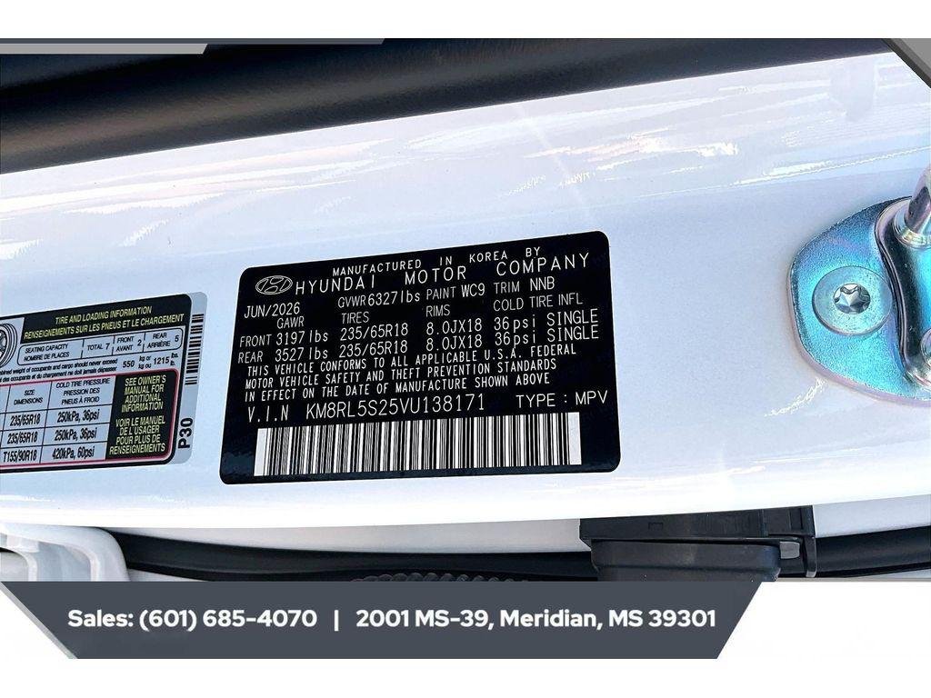 New 2027 Creamy White Pearl Hyundai SEL FWD image 7