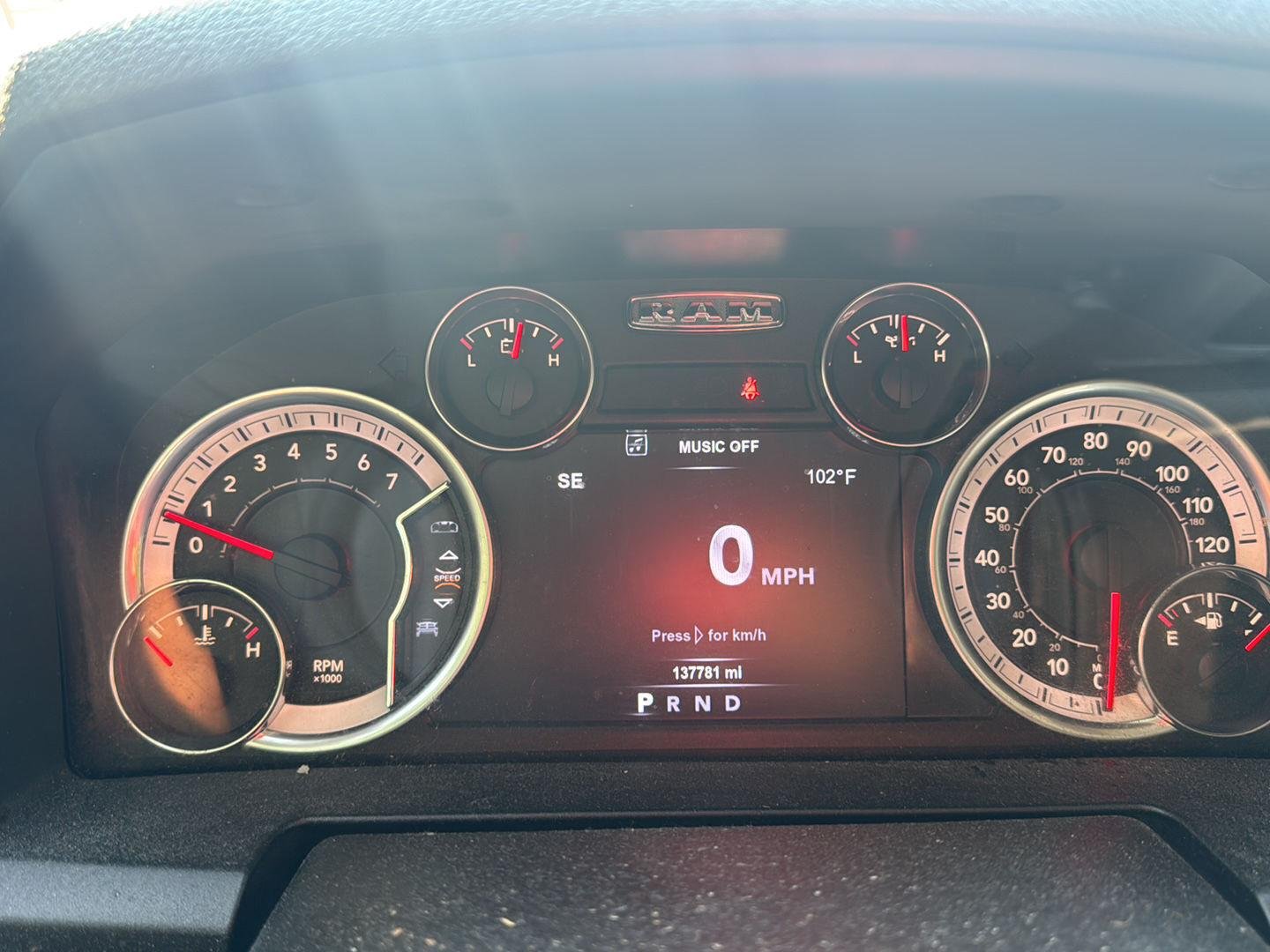 Used 2019 Diamond Black Crystal Pearlcoat Ram Big Horn image 8