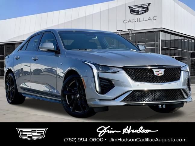 Argent Silver Metallic 2025 Cadillac CT4 Sport RWD Sedan Rear-Wheel Drive 8-Speed Automatic