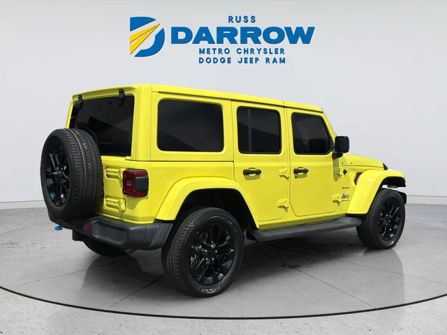 Used 2023 Yellow Jeep Sahara 4xe image 5