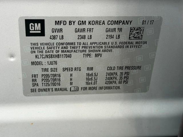 Certified Used 2017 SILVER ICE METALLIC Chevrolet LS image 14