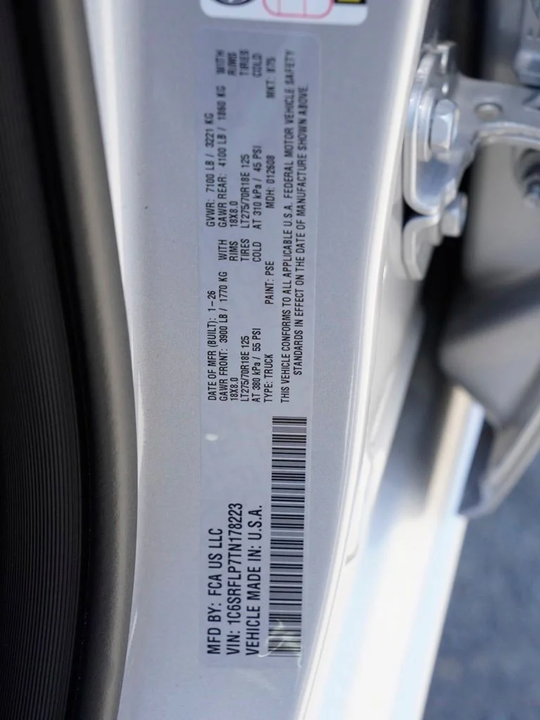 New 2026 Silver Zynith Exterior Paint RAM Rebel image 28