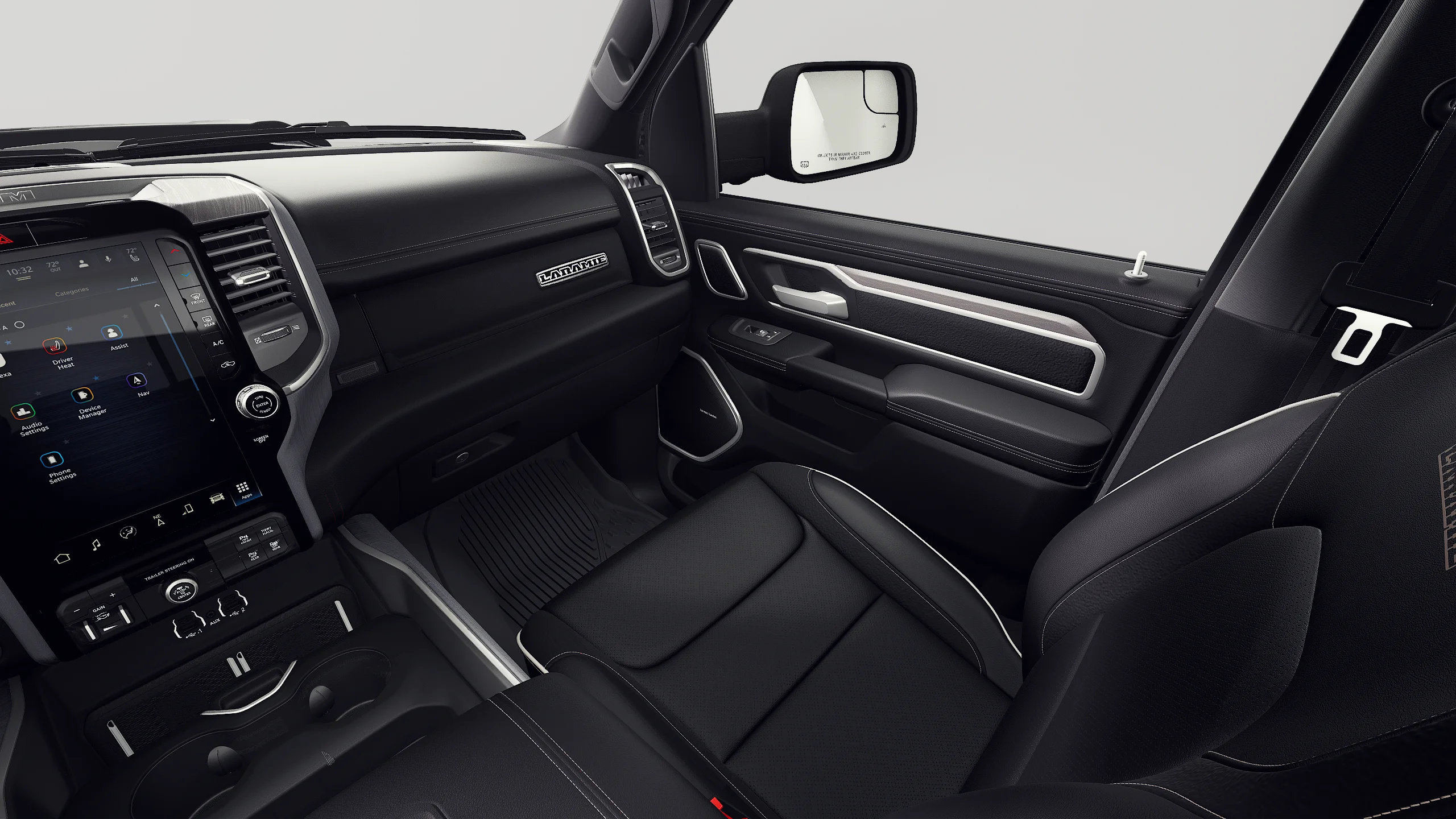 New 2027 Diamond Black Crystal Pearl-Coat Exterior Paint RAM LARAMIE image 7