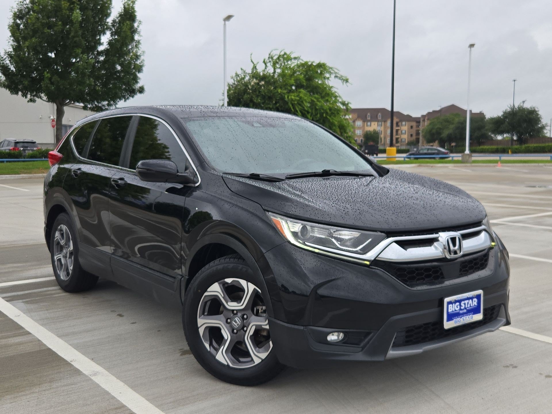 Used 2017 Crystal Black Pearl Honda EX image 1