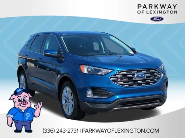 Used 2022 Blue Ford Titanium image 7