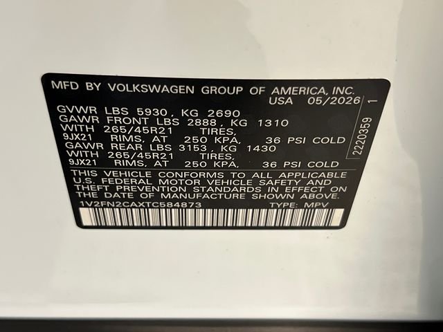 New 2026 White Volkswagen 2.0T SEL Premium R-Line image 19