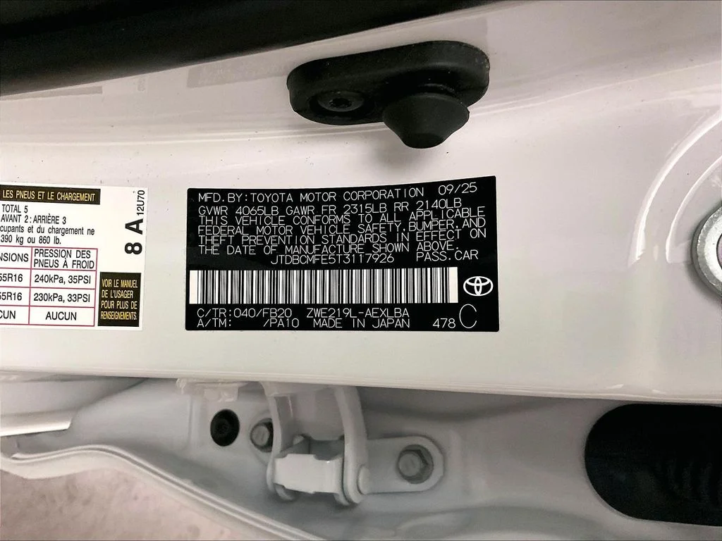 Used 2026 White Toyota LE image 39