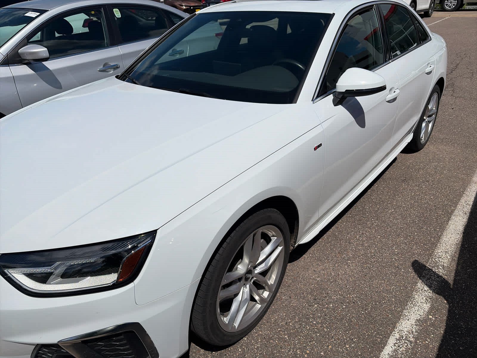 Used 2020 Glacier White Metallic Audi Premium image 3