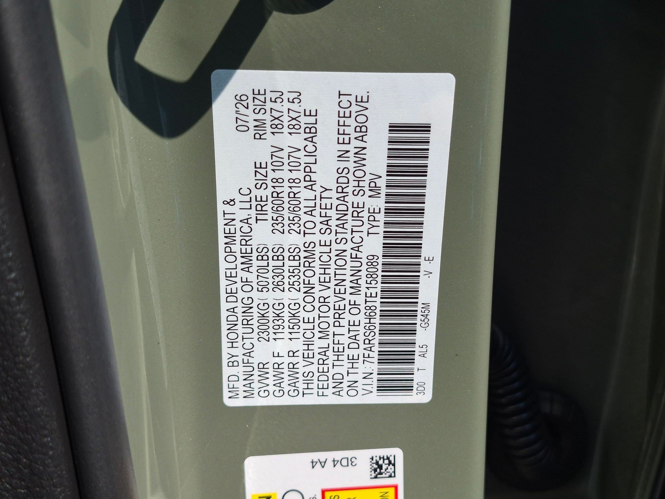 New 2026 Ash Green Metallic Honda TrailSport image 16