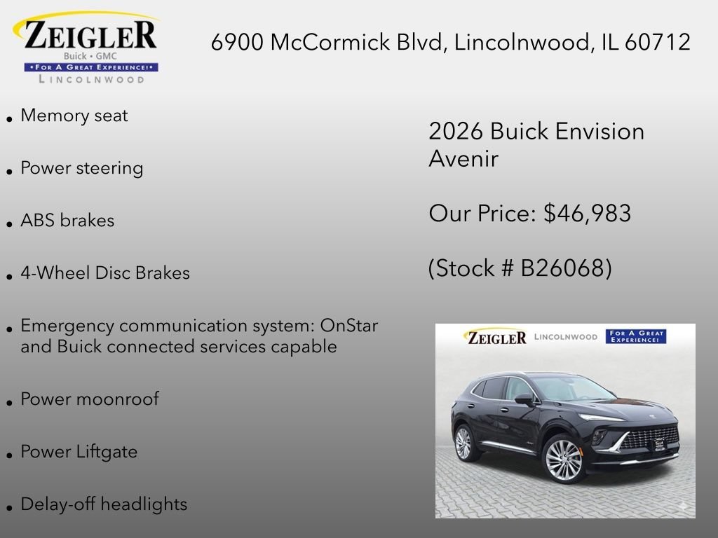 New 2026 Ebony Twilight Metallic Buick Avenir image 18