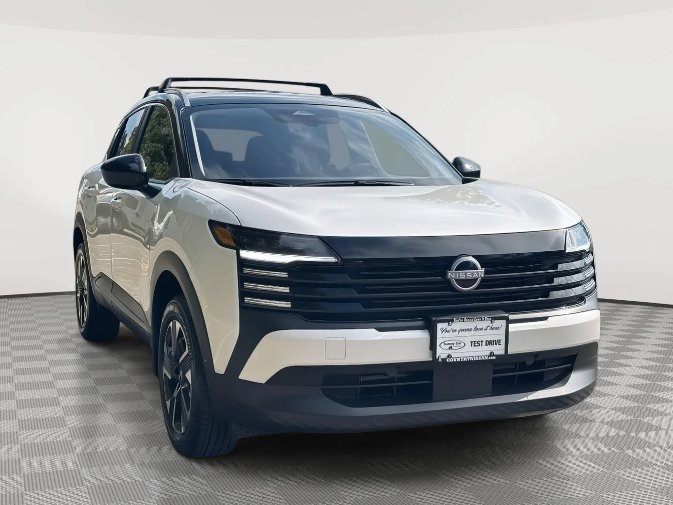 New 2026 Aspen White TriCoat / Super Black Two-tone Nissan SV image 3