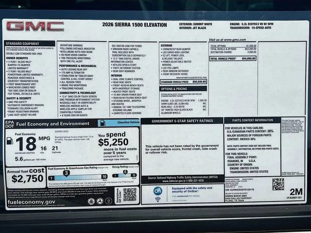 New 2026 Summit White GMC Elevation image 21