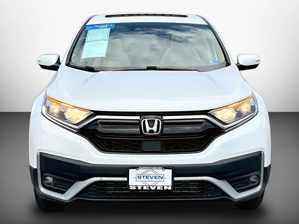 Certified Used 2021 Platinum White Pearl Honda EX image 2