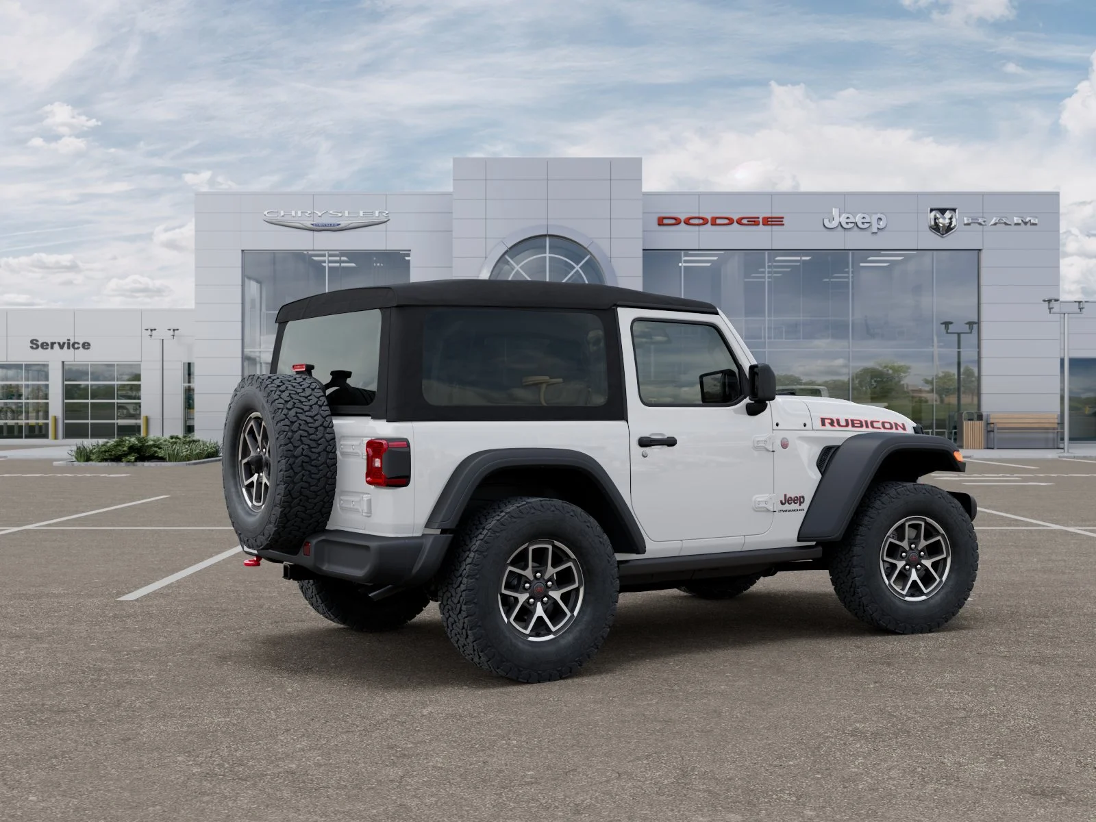 New 2026 Bright White Clear-Coat Exterior Paint Jeep Rubicon image 35