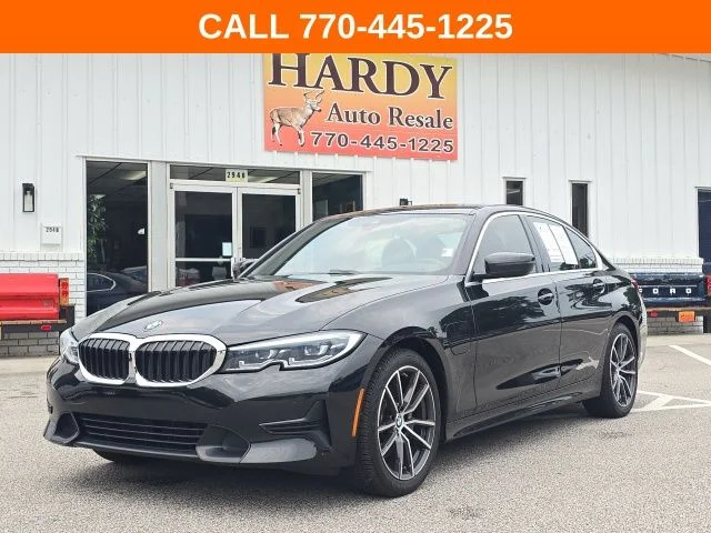 Used 2021 Black BMW 330e iPerformance image 1