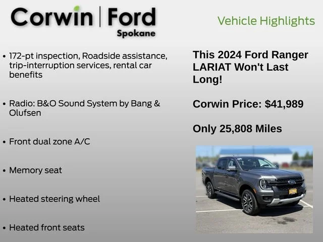 Certified Used 2024 Gray Metallic Ford Lariat image 19