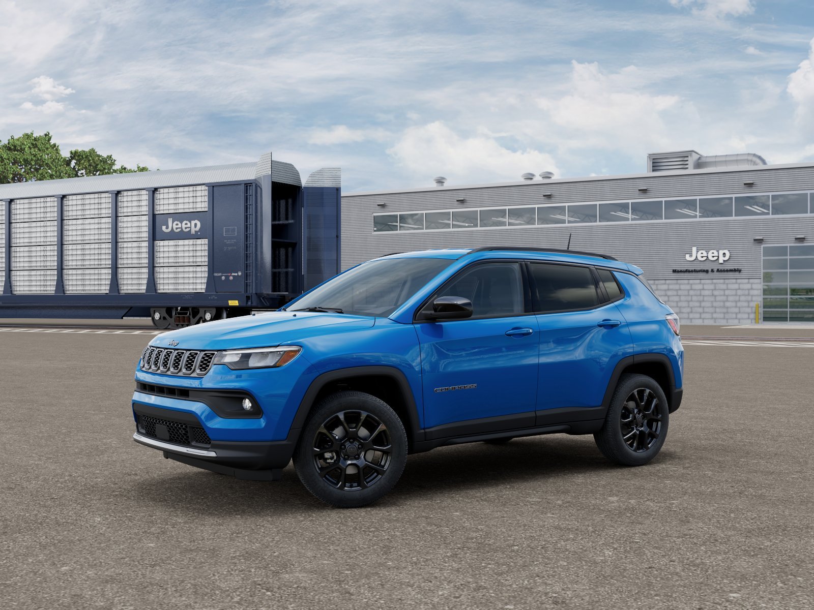New 2026 Hydro Blue Pearl-Coat Exterior Paint Jeep Latitude image 1