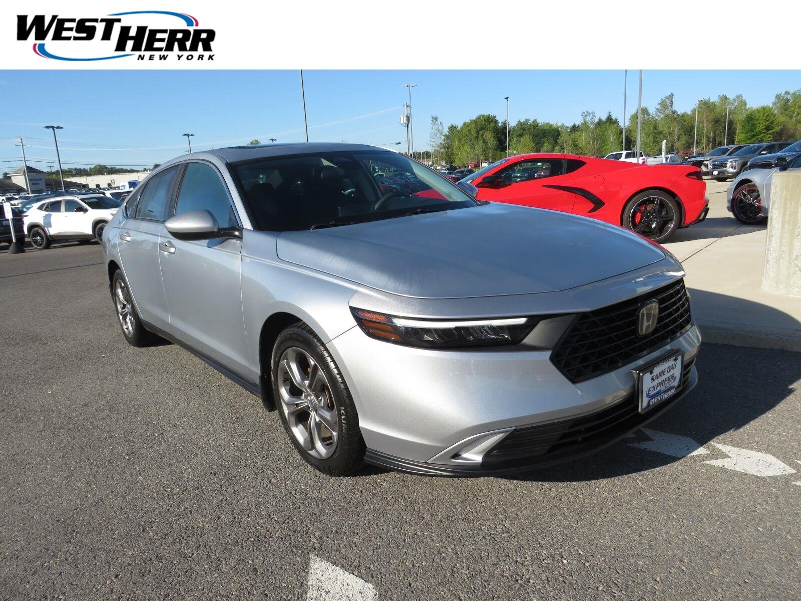 Used 2024 Solar Silver Metallic Honda EX image 1