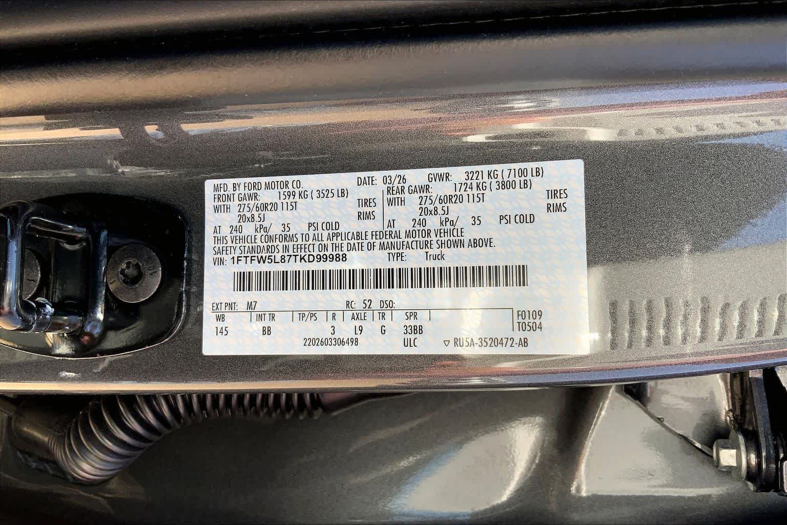 New 2026 Carbonized Gray Metallic Ford Lariat® image 21