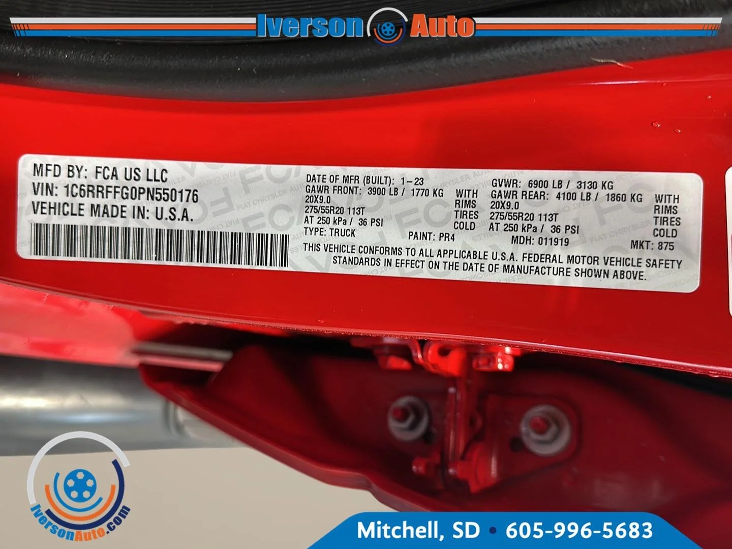 Used 2023 Flame Red Clearcoat Ram Big Horn image 12