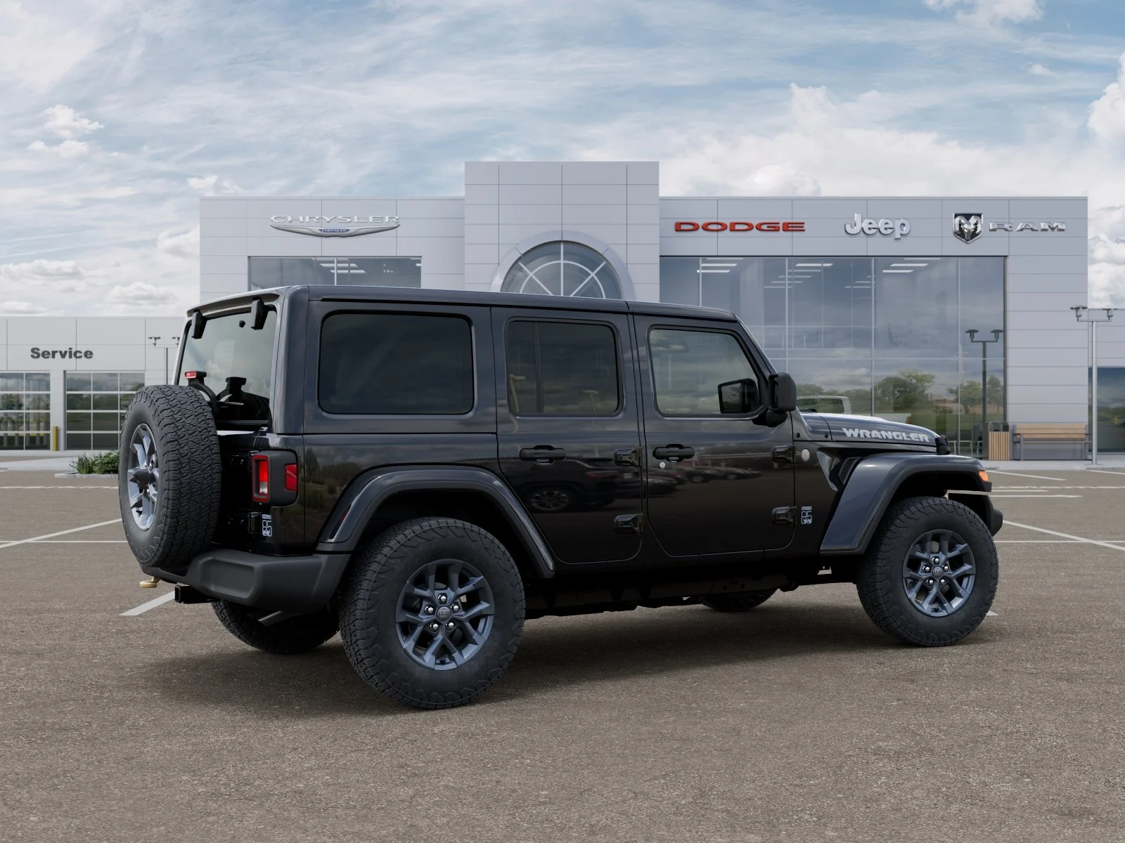 New 2026 Black Clear-Coat Exterior Paint Jeep 85th Anniversary Edition image 33