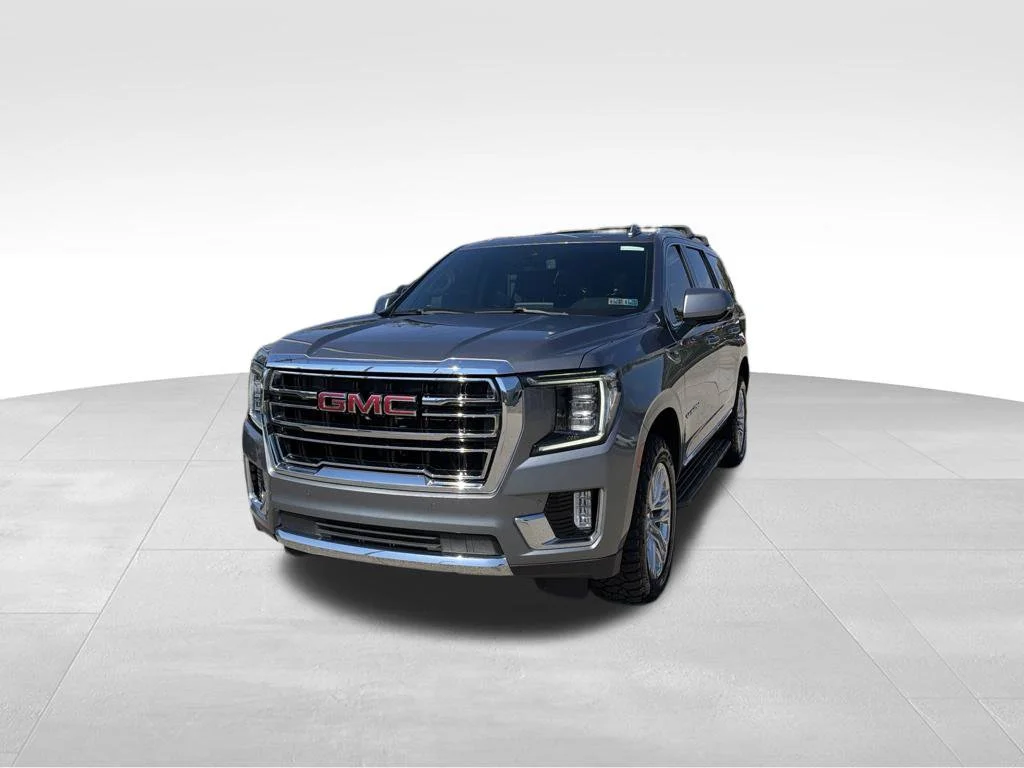 Used 2021 Satin Steel Metallic GMC SLT image 2