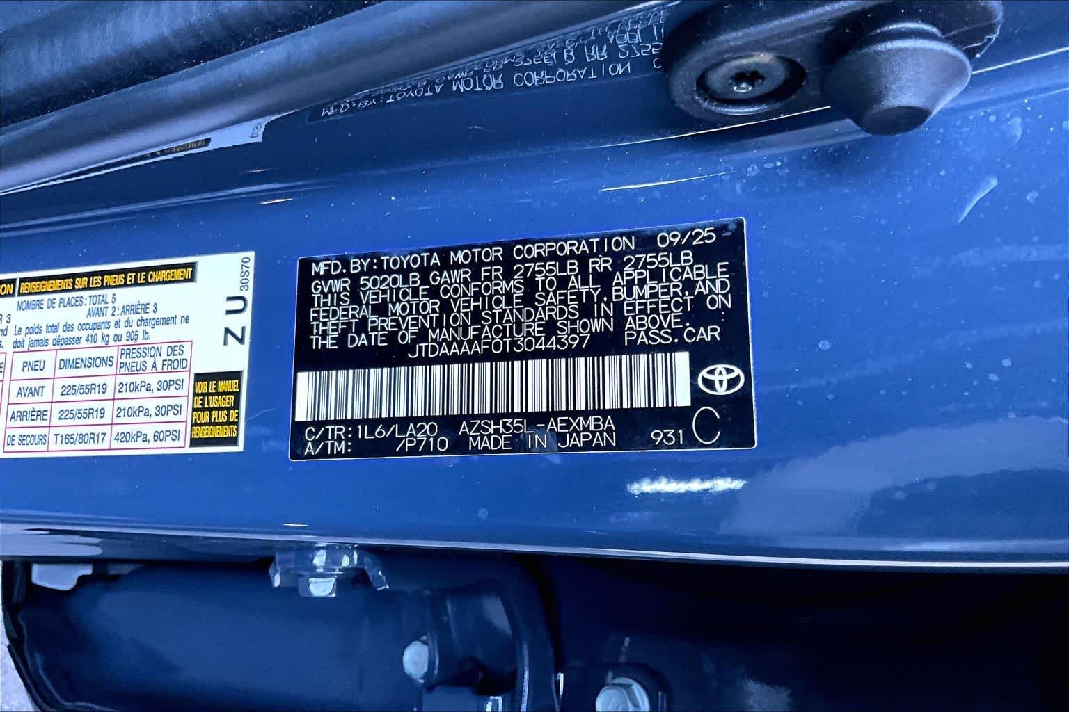 Used 2026 Storm Cloud Toyota XLE image 34