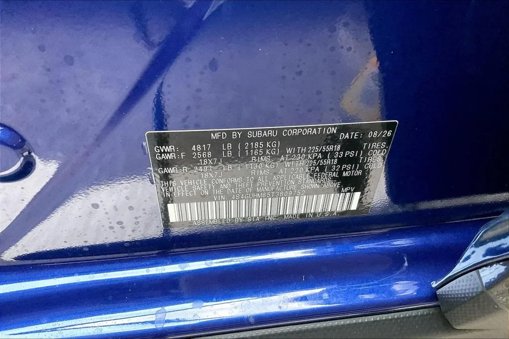 New 2026 SAPPHIRE BLUE PEARL Subaru Limited image 17