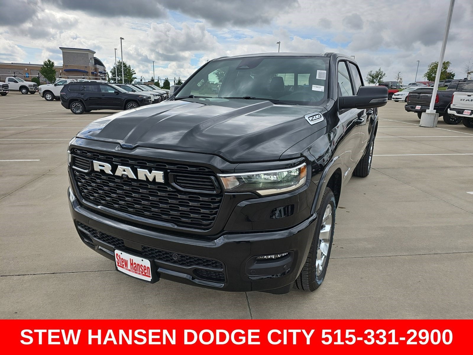 New 2026 Diamond Black Crystal Pearlcoat Ram Big Horn image 1