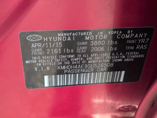 Used 2016 Red Hyundai SE image 26