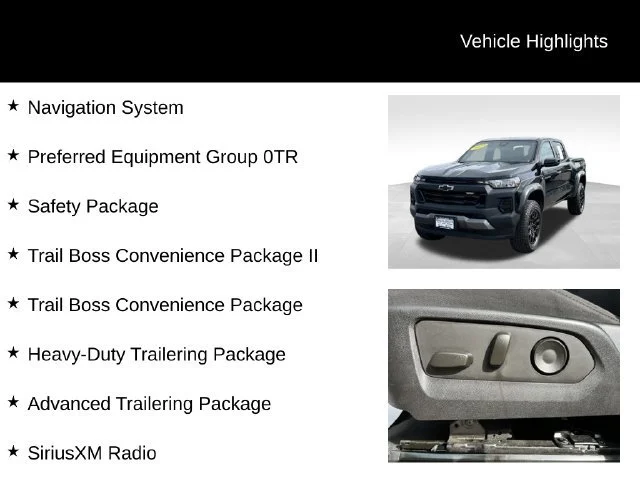 Used 2023 BLACK Chevrolet 4WD Trail Boss image 8