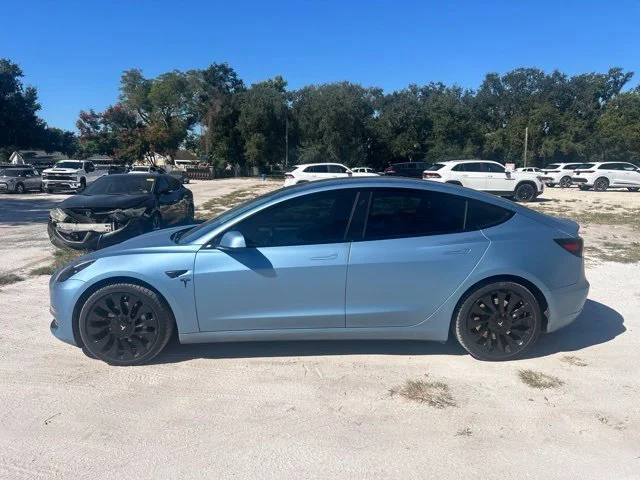 Used 2021 Solid Black Tesla Standard Range Plus image 15