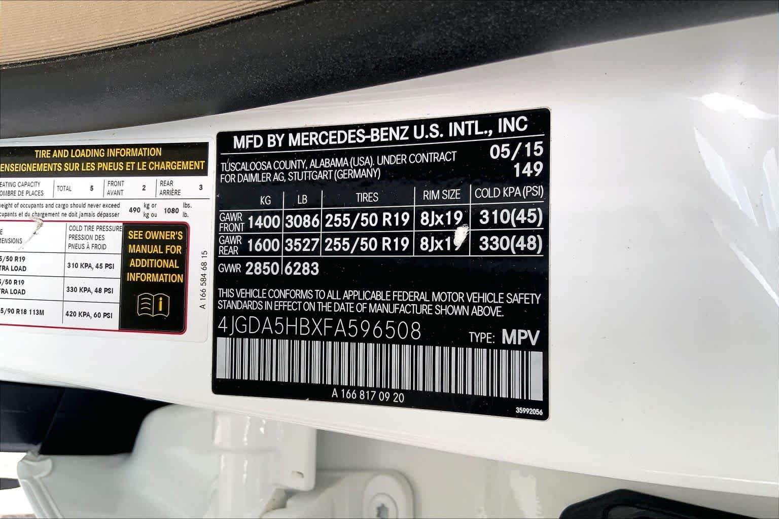 Used 2015 Polar White Mercedes-Benz ML 350 image 32