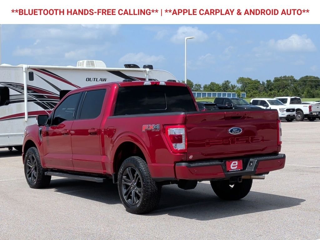 Used 2022 Rapid Red Metallic Tinted Clearcoat Ford Lariat image 6